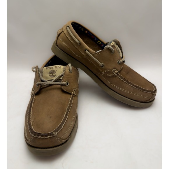 Timberland Other - Timberland Boat Shoes Mens Size 8 Earthkeepers 5229R Leather Brown